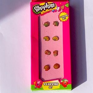 Shopkins stud earrings set!